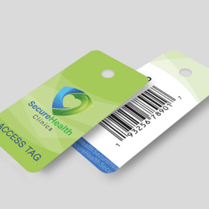 plastic cards and key tags