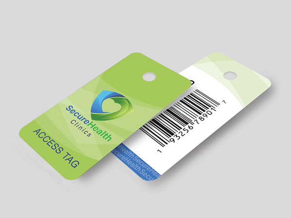 plastic cards and key tags