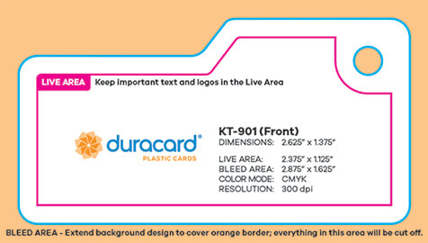 Card plus 2 Key Tags
